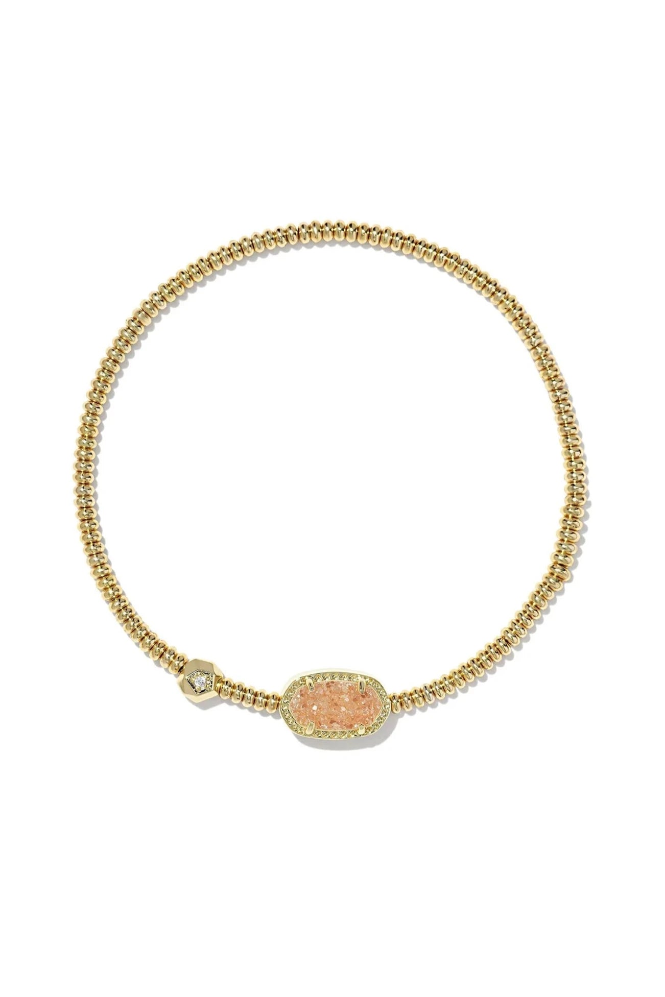 Grayson Gold Stretch Bracelet - Sand Drusy