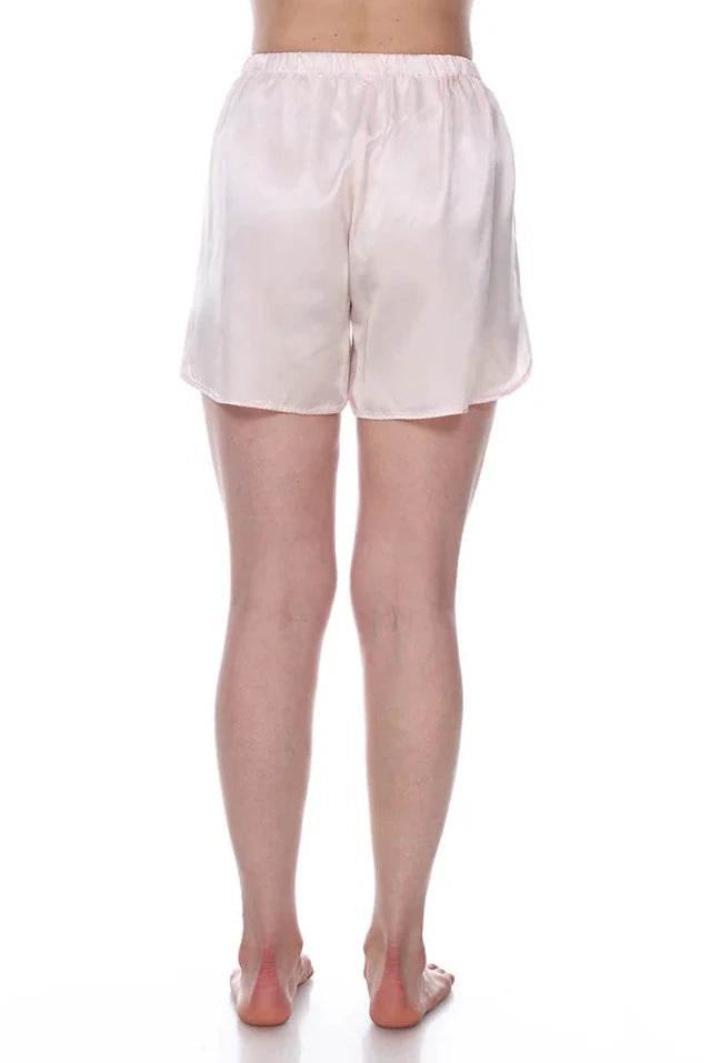 Brittany Satin Shorts - Morning Blue