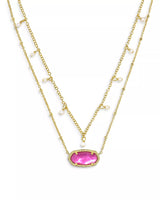 Elisa Gold Pearl Necklace - Azalea Illusion