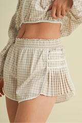 On Point Gingham Athletic Shorts