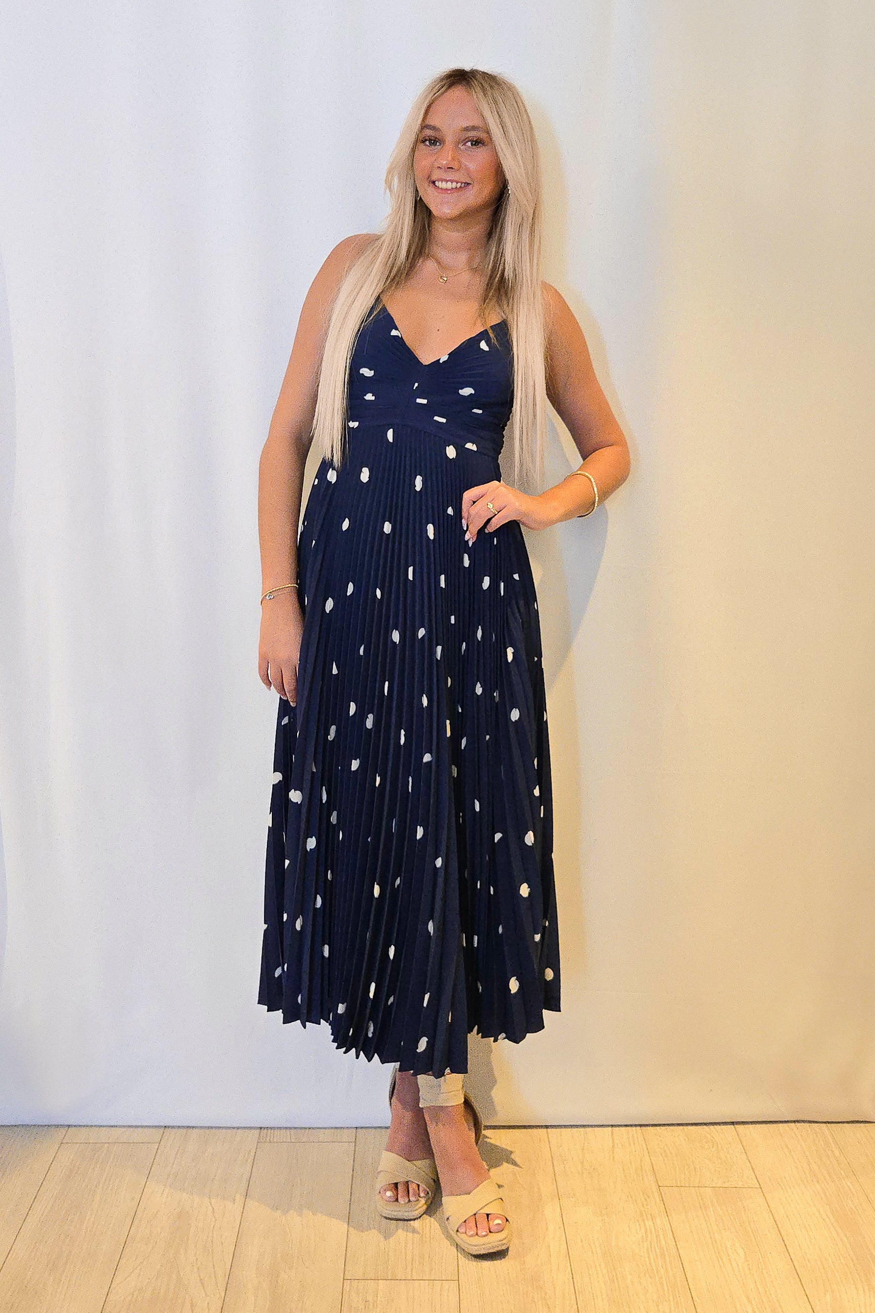 Blythe Polka Dot Midi Dress