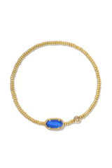 Grayson Gold Stretch Bracelet - Cobalt Blue Illusion