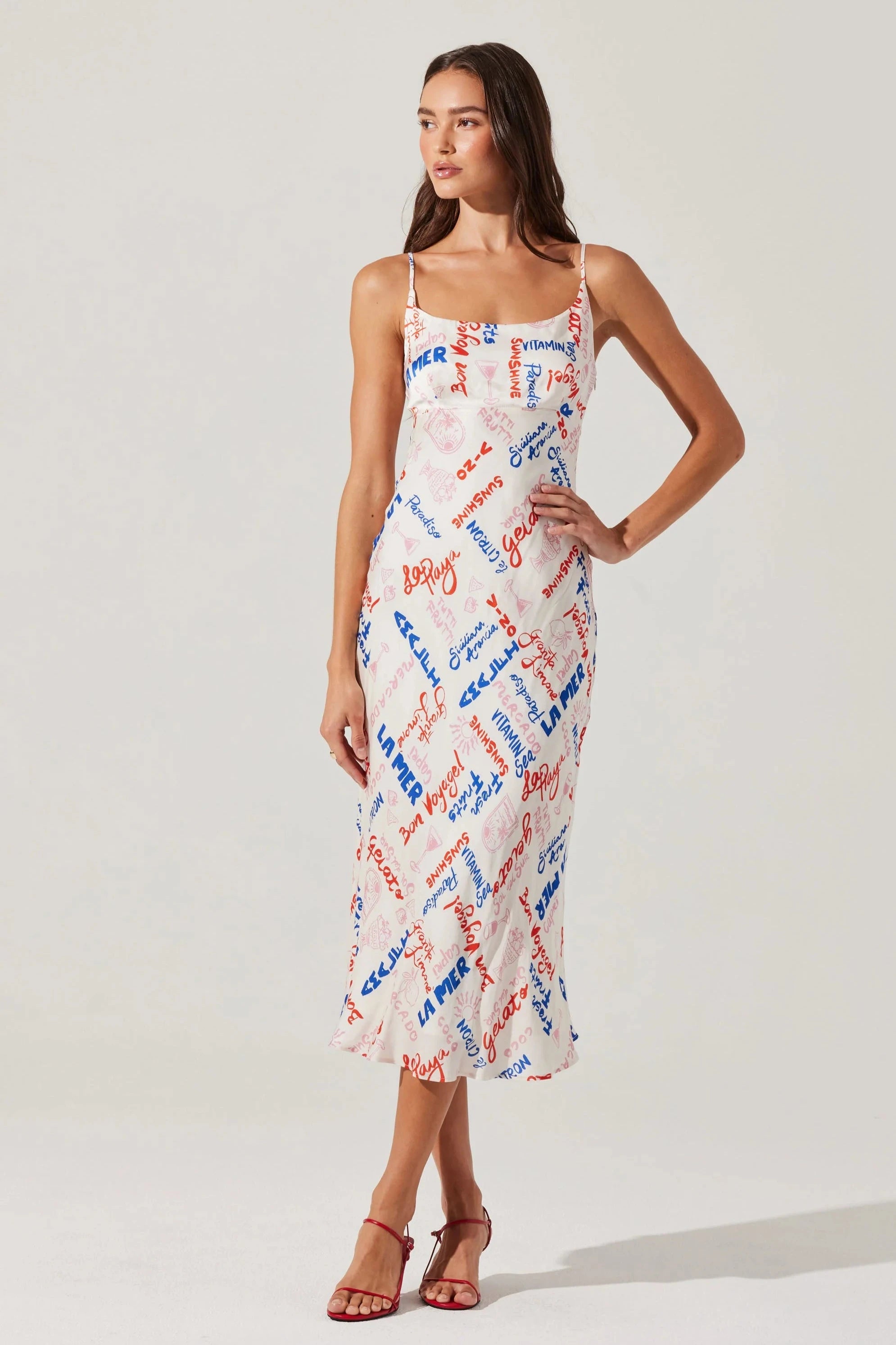 Joan Script Dress