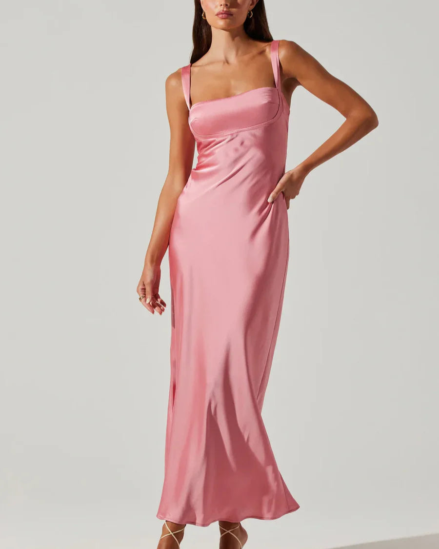 Stacie Satin Maxi Dress