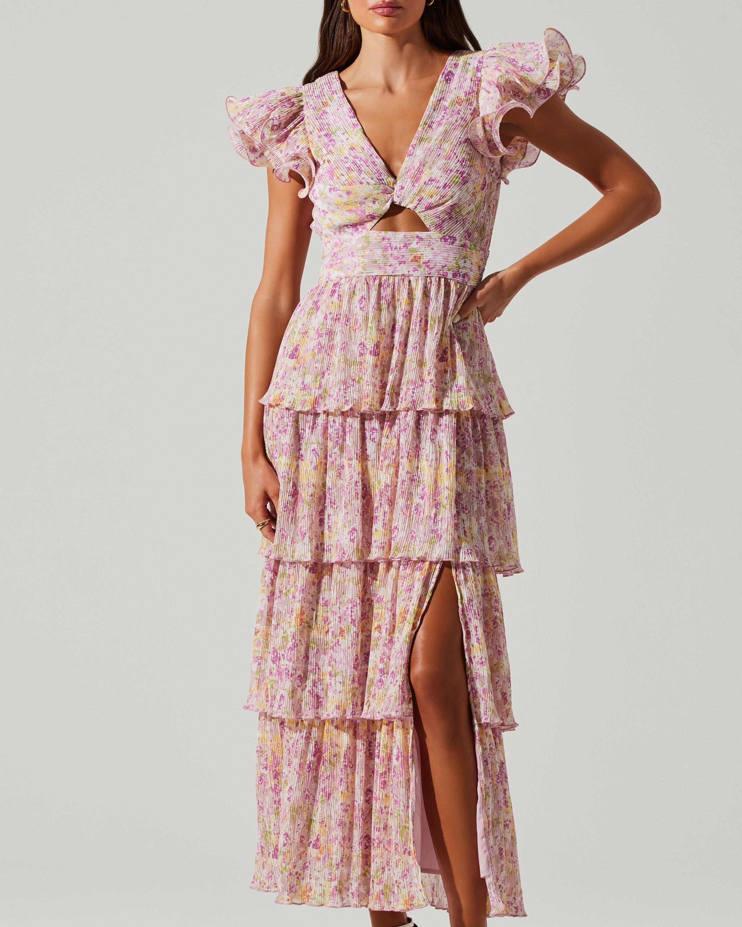 Emporia Pink Floral Maxi Dress