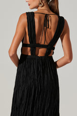 Tesni V-Neck Maxi Dress