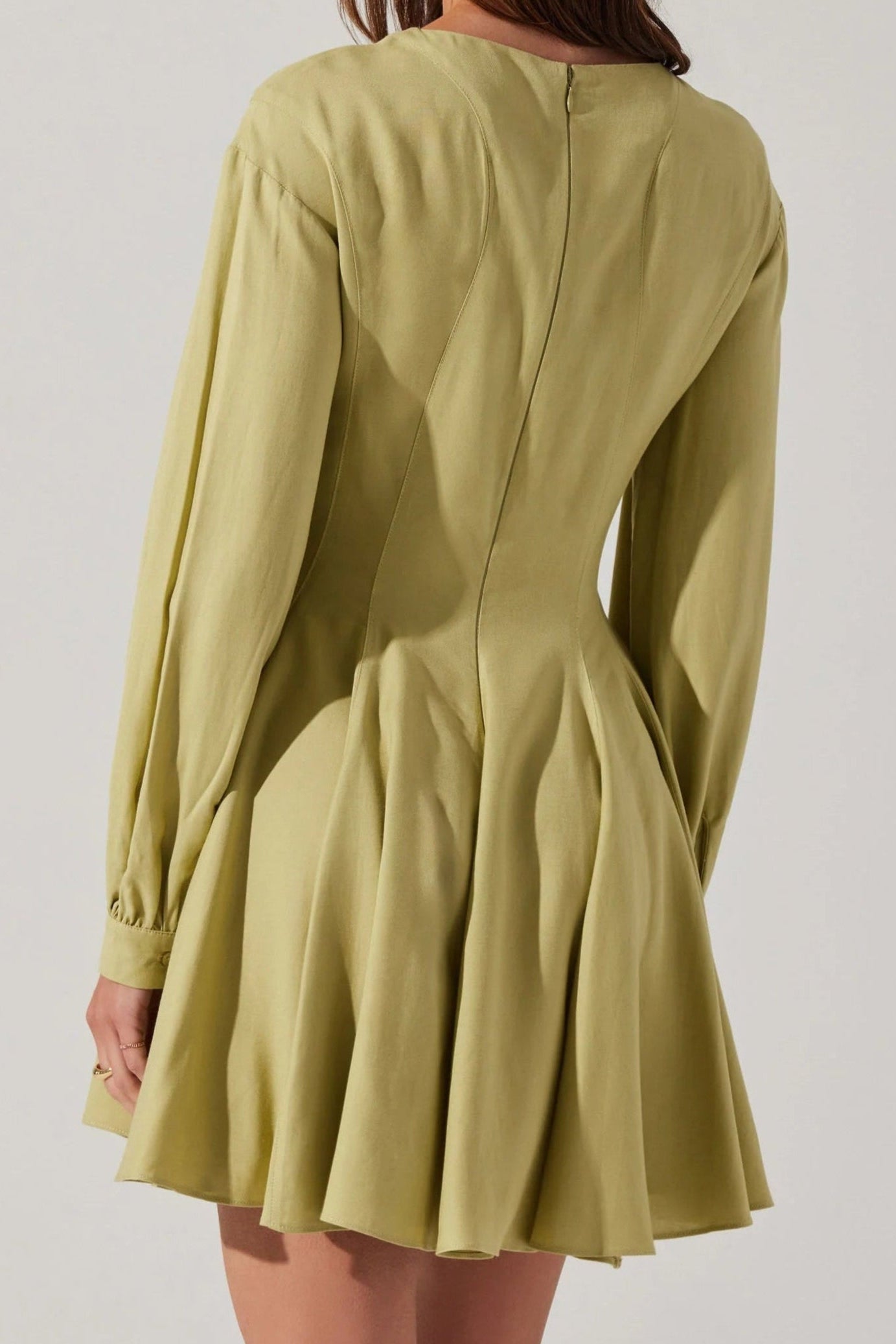 Elowyn Pleated Mini Dress