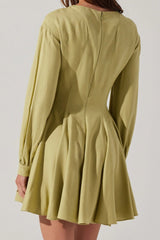 Elowyn Pleated Mini Dress