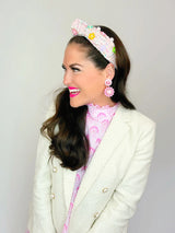 Pink Tweed Headband
