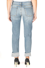 Axl Landslide Cuffed Blue Jeans