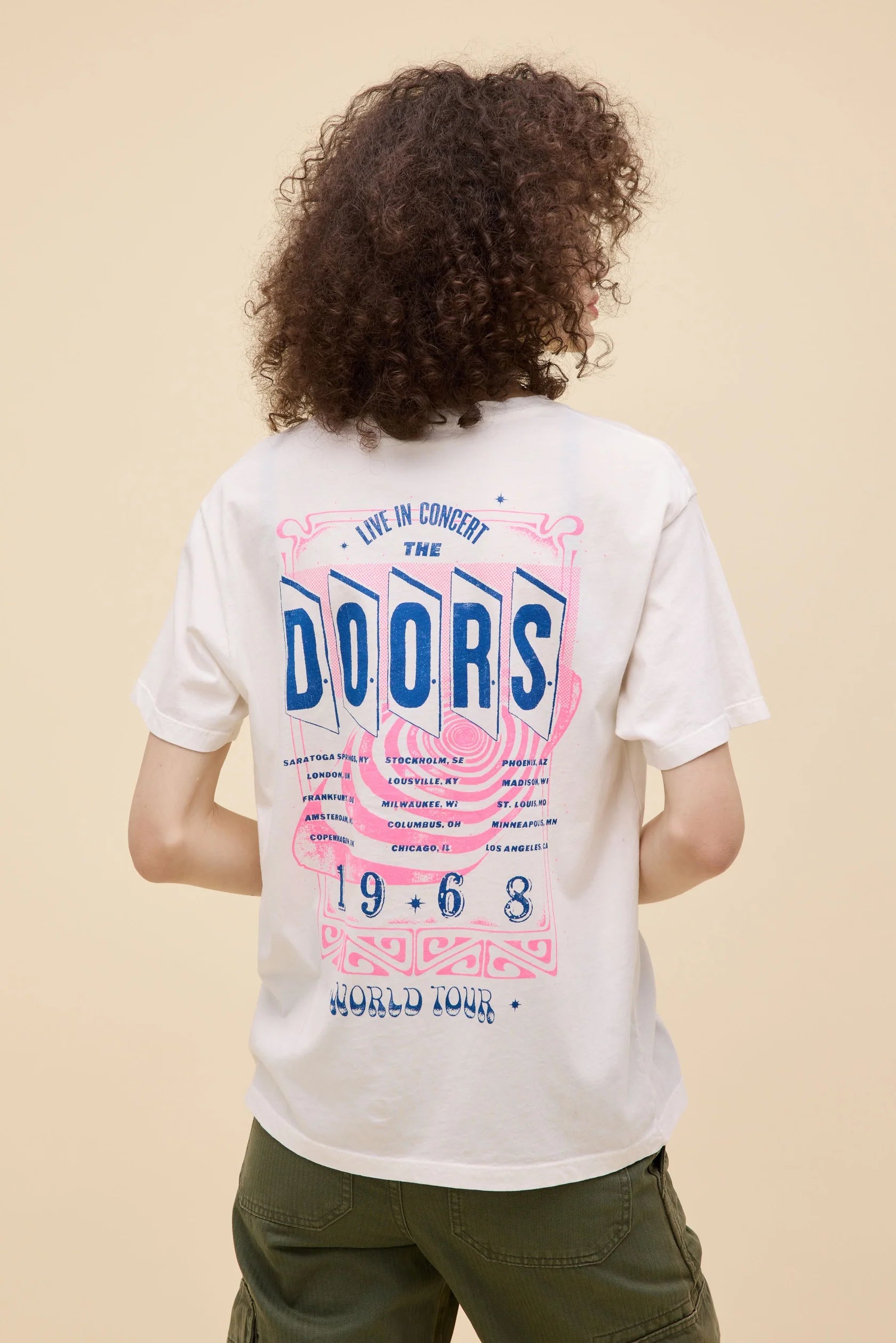 The Doors 1968 World Tour Boyfriend Tee