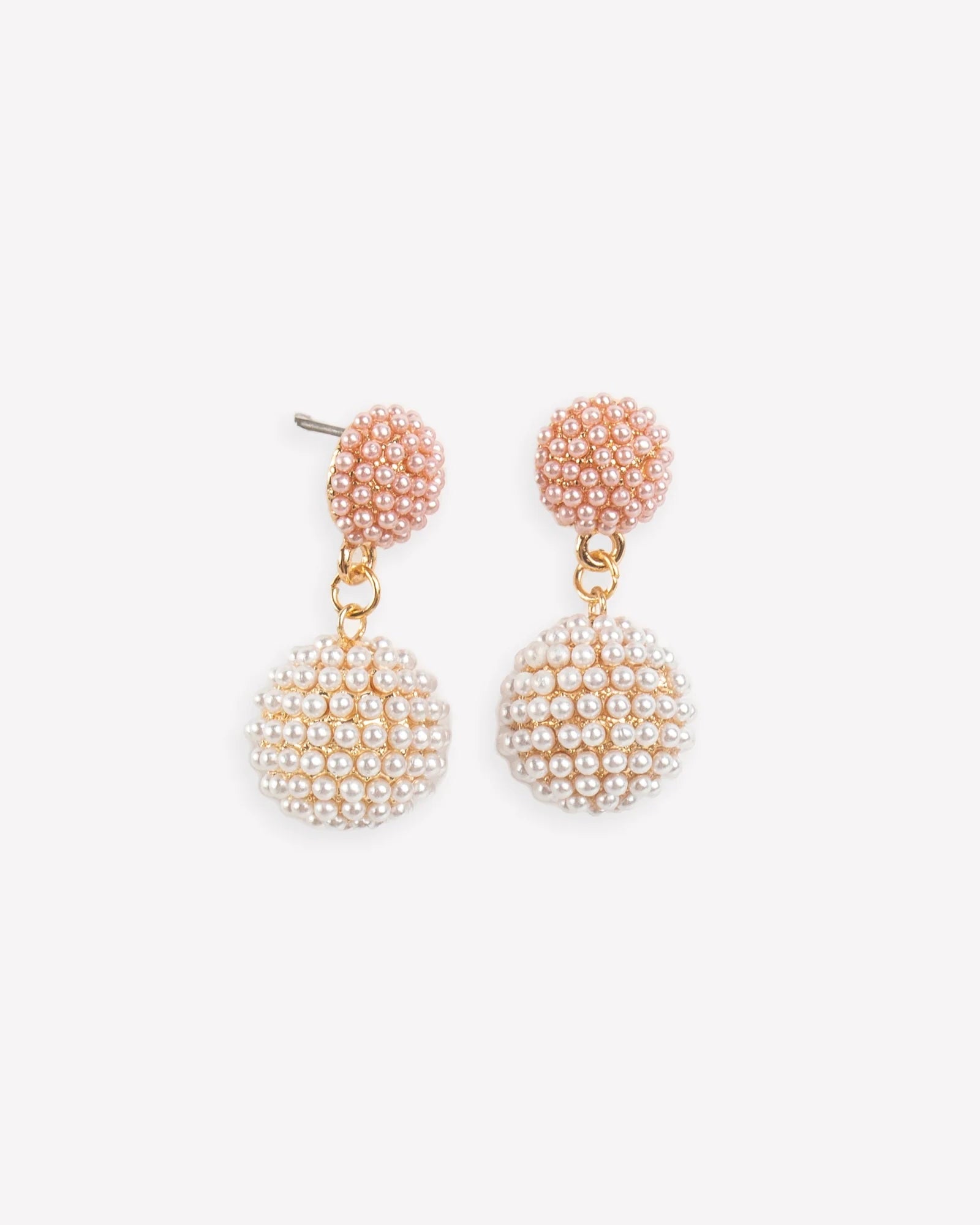 Talulah Blush Pave Drop Earrings
