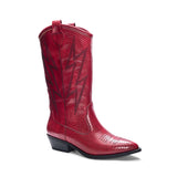 Josea Red Western Boots