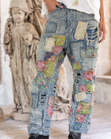 Heavily Patched Miner Denims - 546