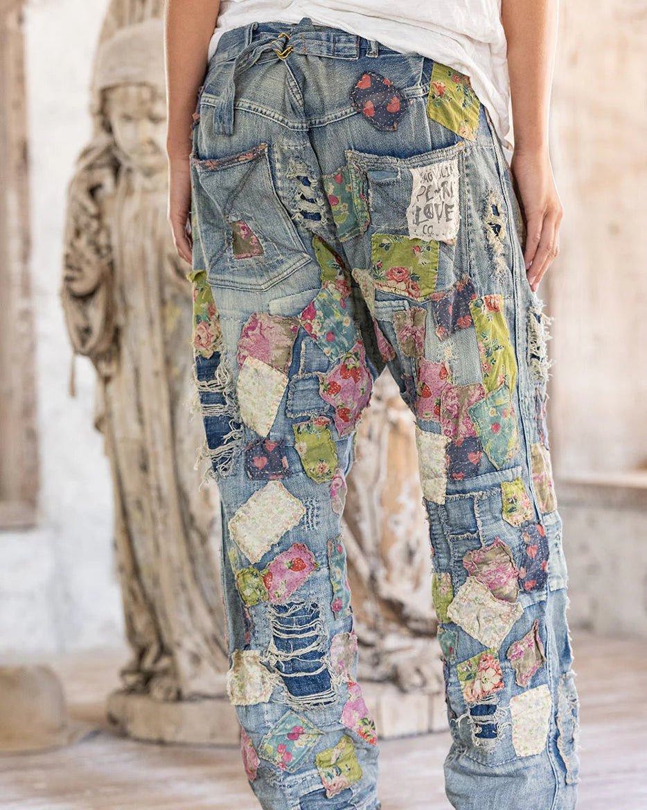 Heavily Patched Miner Denims - 546