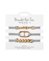 Bracelet Hair Ties - Gold/Gray