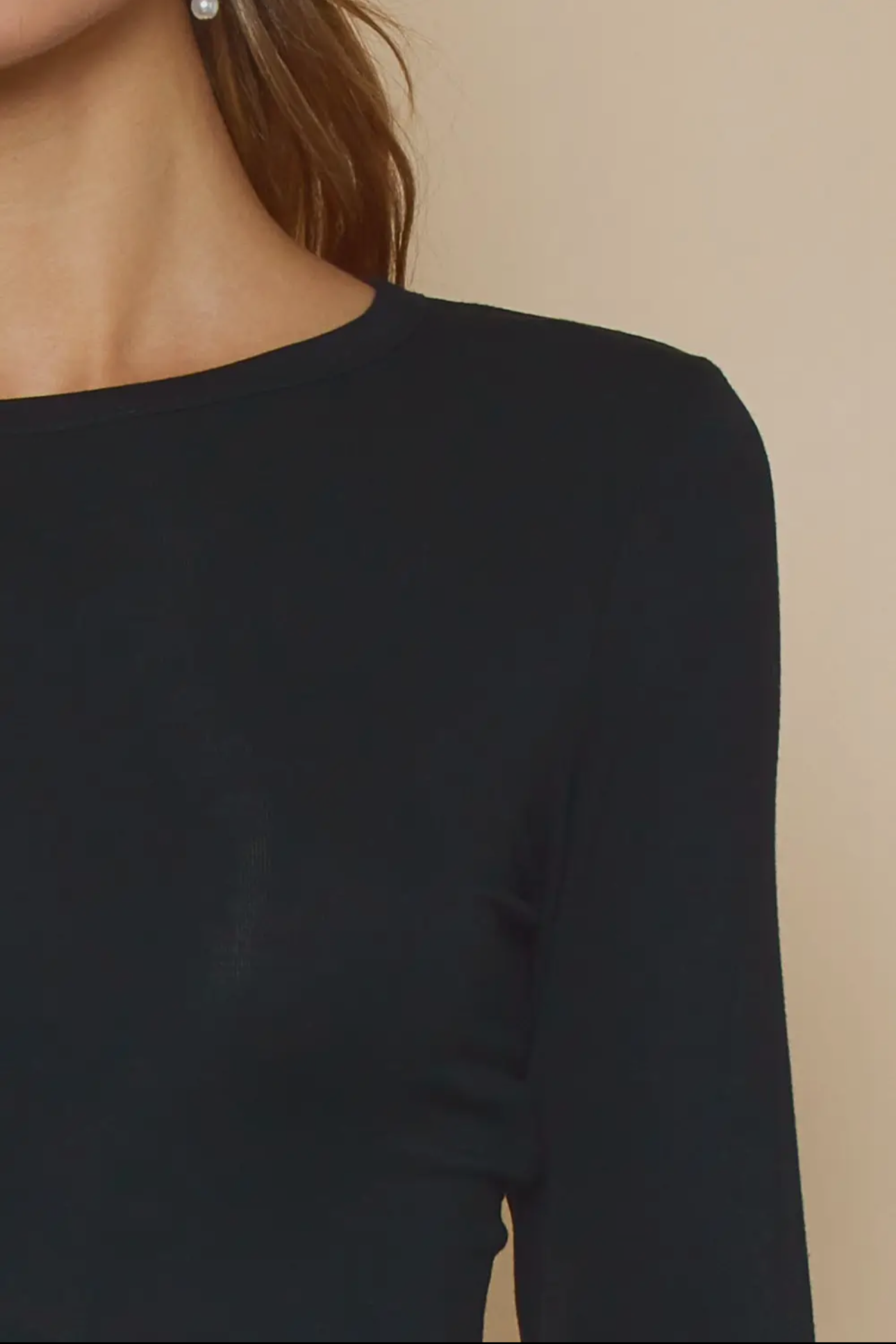 Knotted Back Long Sleeve Crop Top