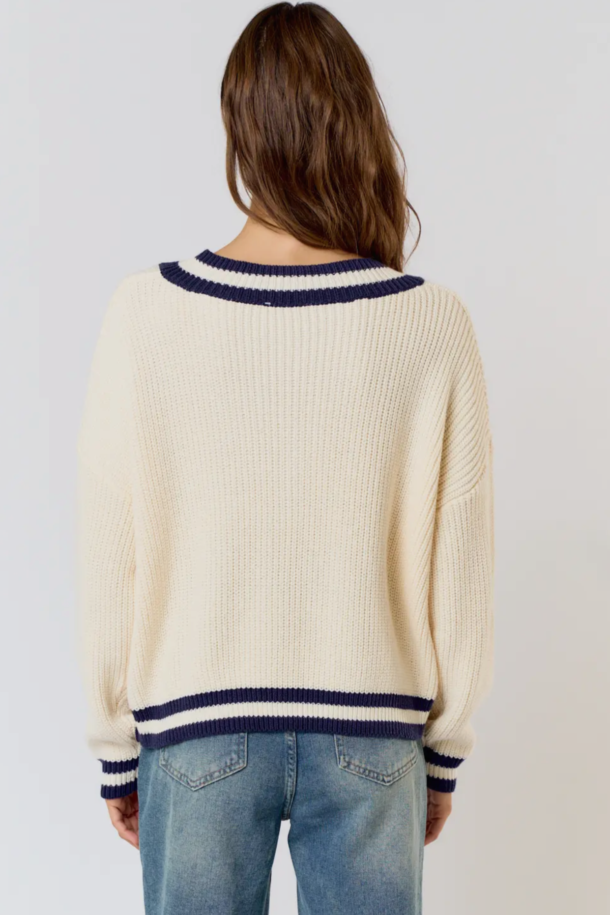 Varsity V-Neck Sweater