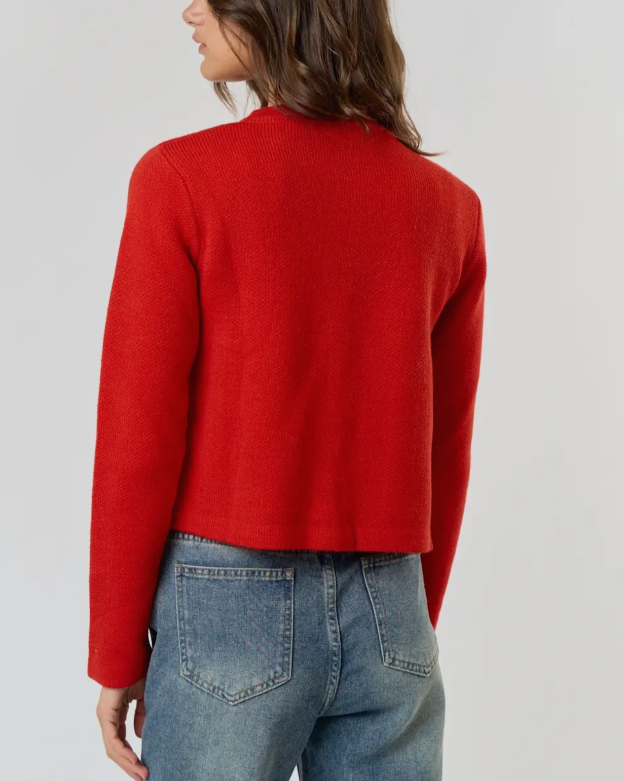 Button Pocket Detail Sweater