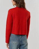 Button Pocket Detail Sweater