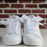 White Satin Laces