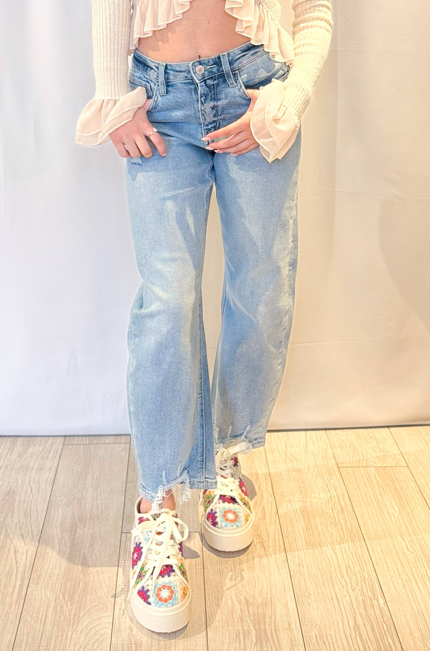 Super High-Rise Barrel Leg Jeans