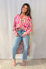 Margot Statement Necklace - Gold Pink Mix