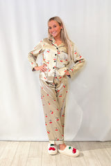 Mon Cheri Satin Pajama Set