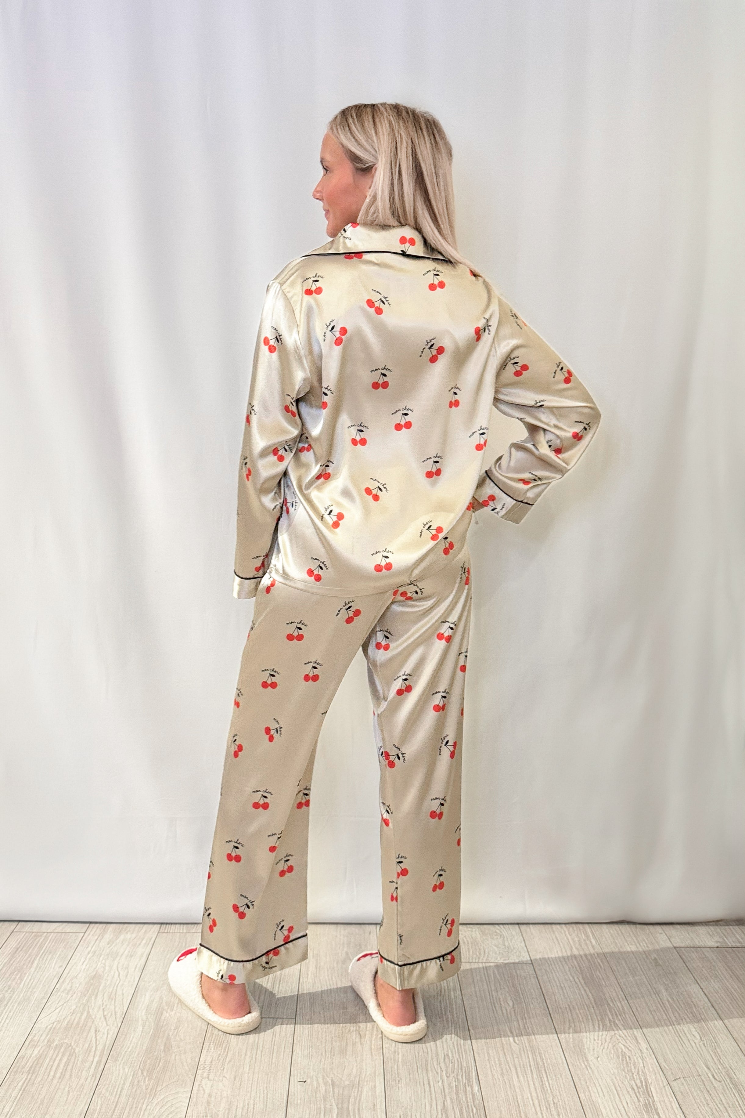 Mon Cheri Satin Pajama Set