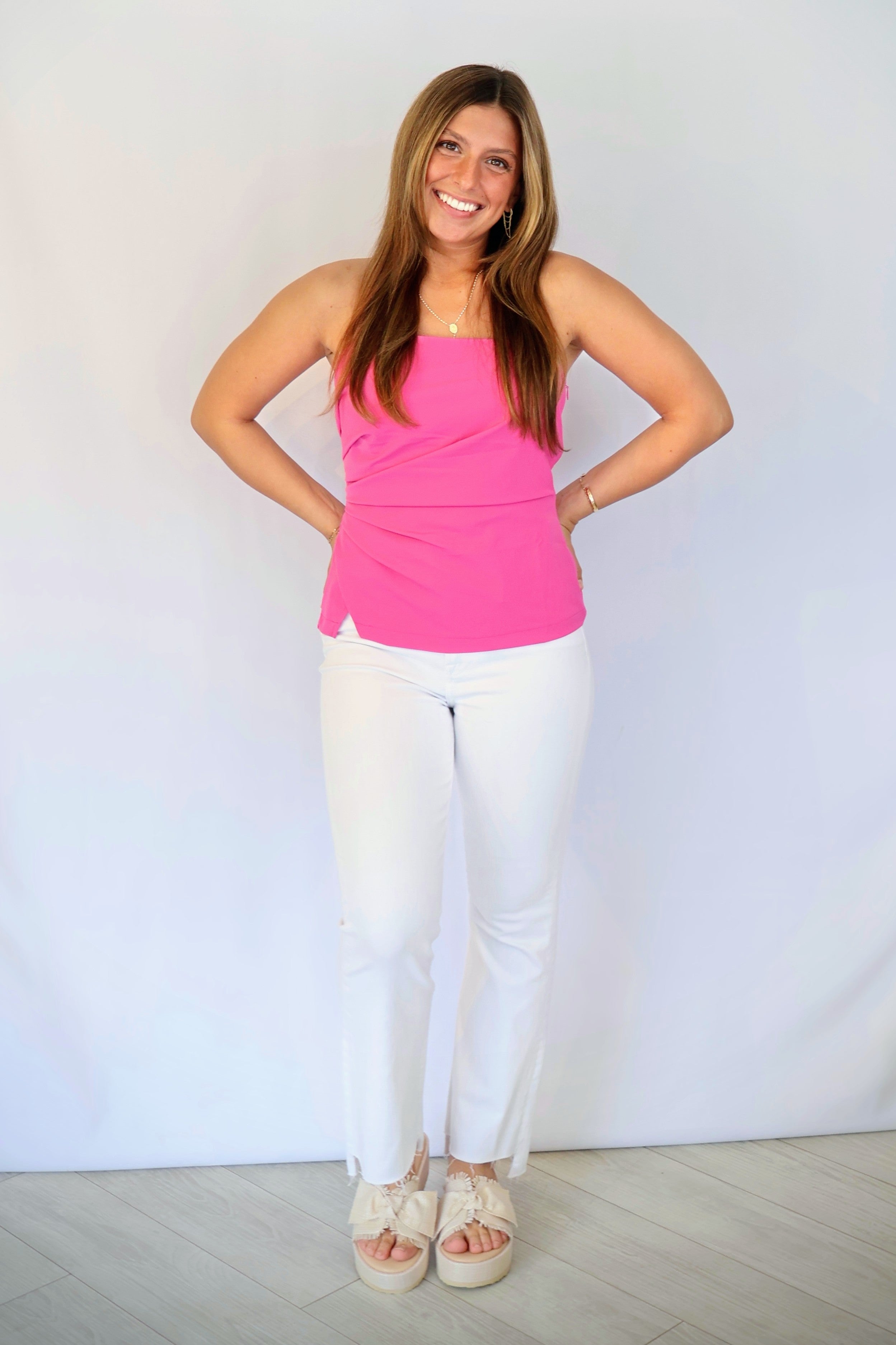 Mel Spaghetti Strap Halter Top