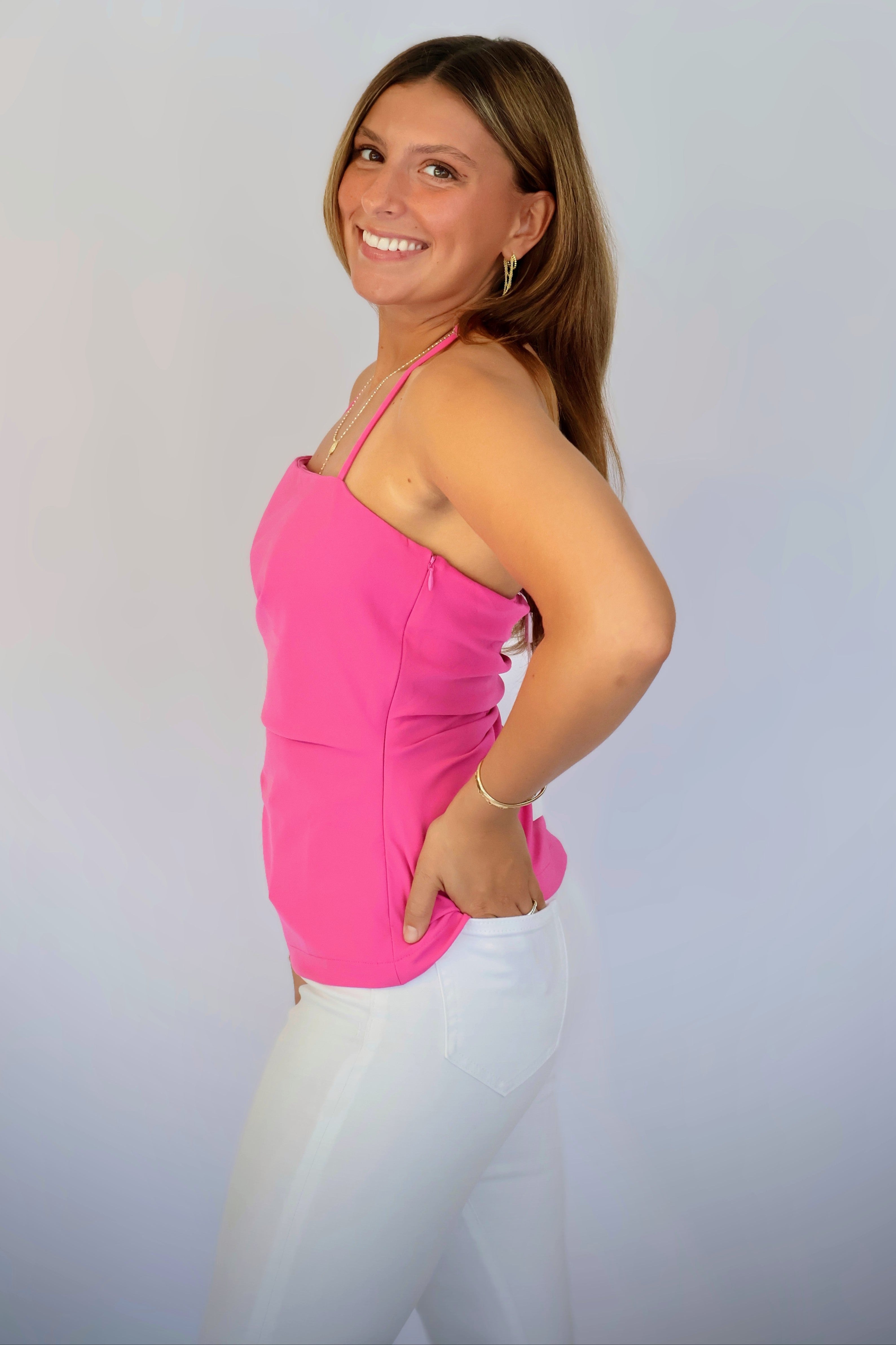 Mel Spaghetti Strap Halter Top