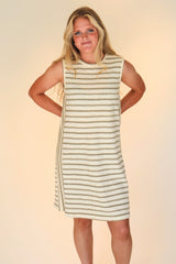 Ana Shell Striped Dress