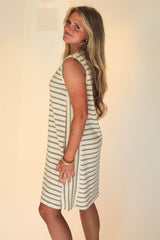 Ana Shell Striped Dress