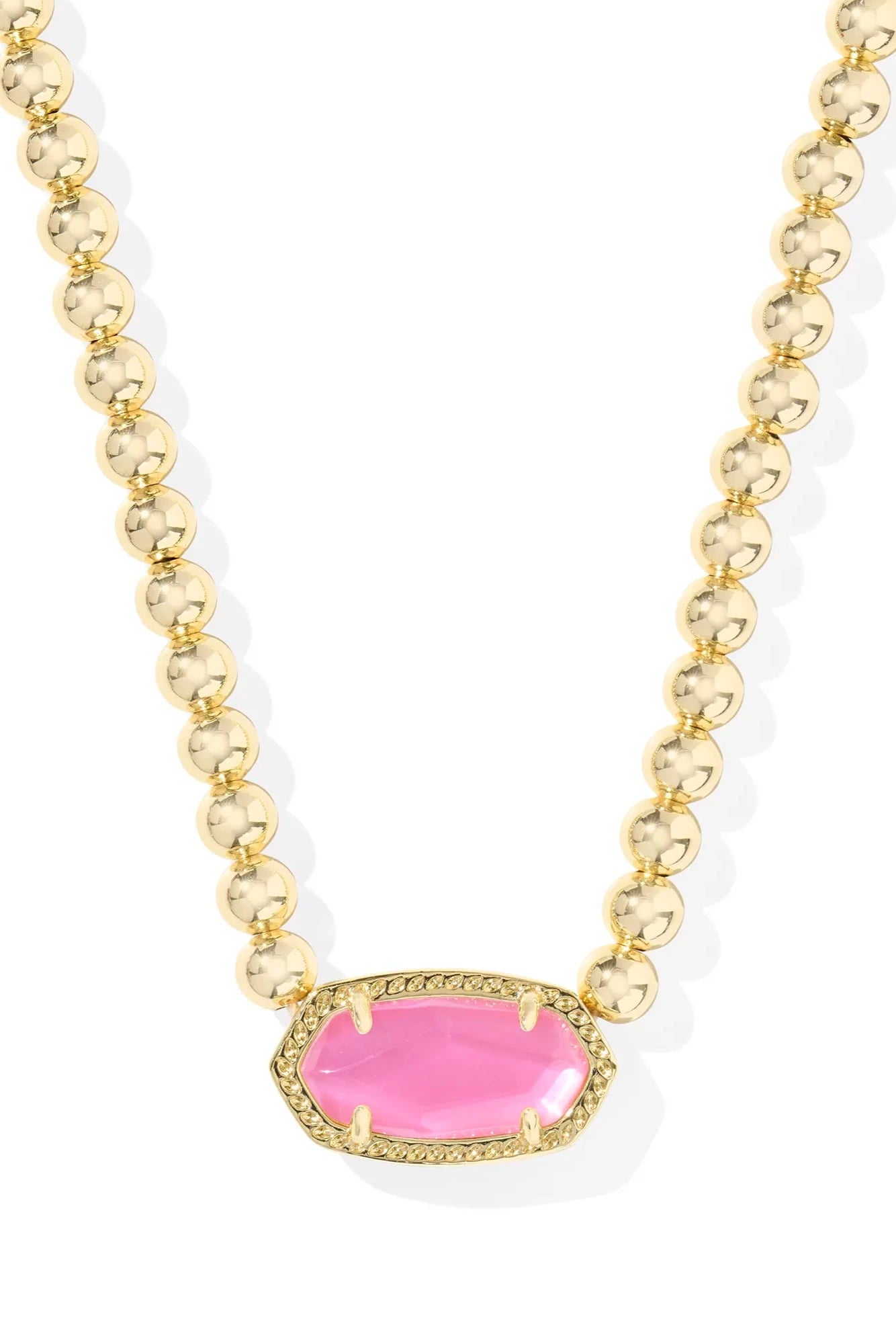 Elisa Gold Beaded Necklace - Azalea Illusion
