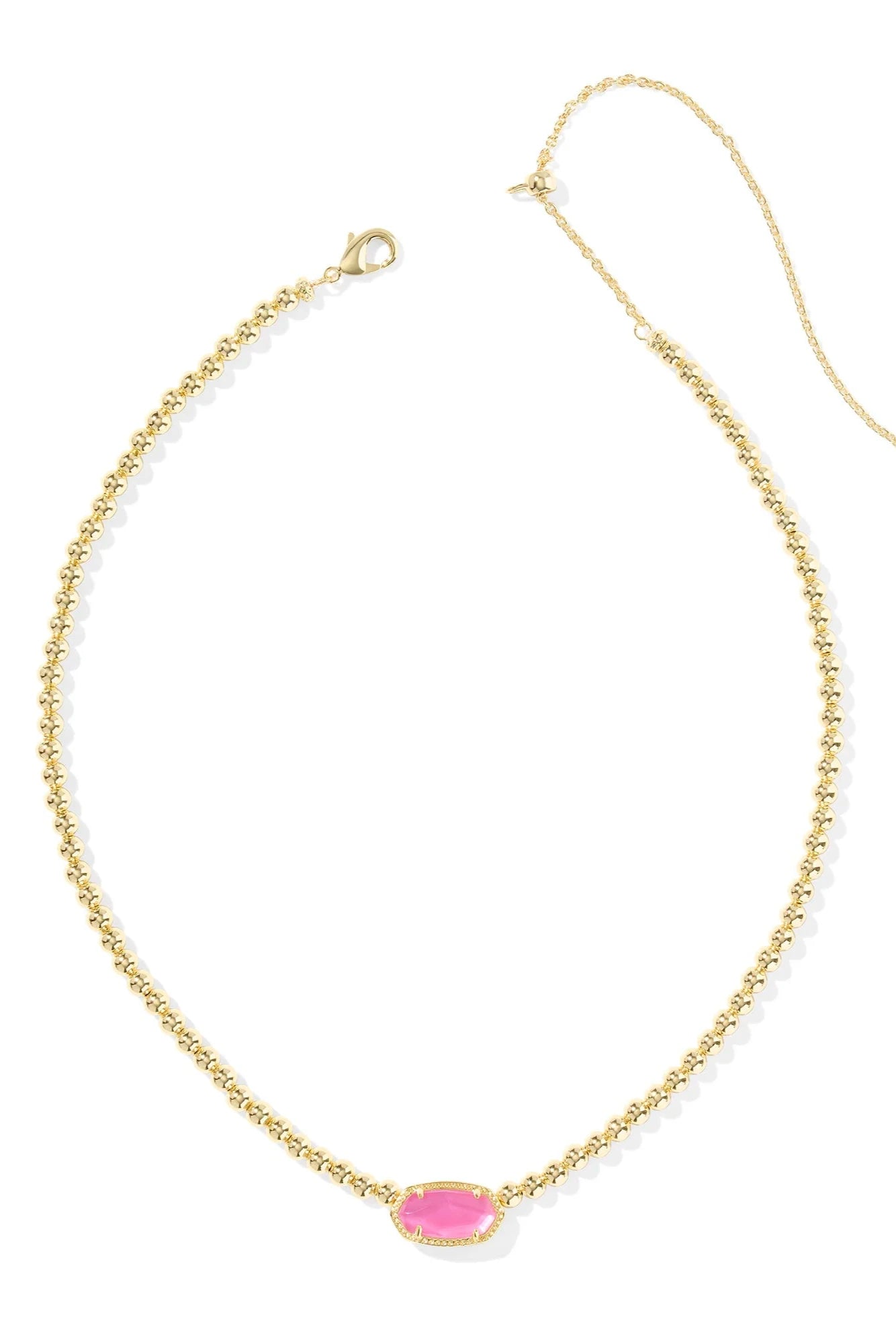 Elisa Gold Beaded Necklace - Azalea Illusion