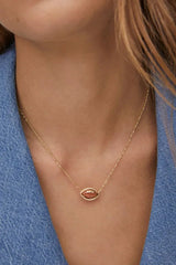 Football Gold Short Pendant Necklace