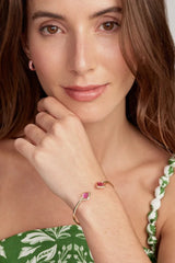 Joelle Gold Cuff Bracelet - Azalea Illusion