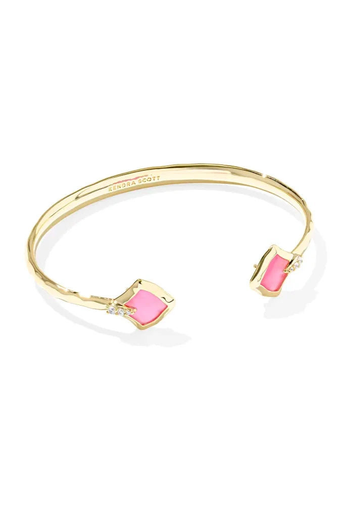Joelle Gold Cuff Bracelet - Azalea Illusion