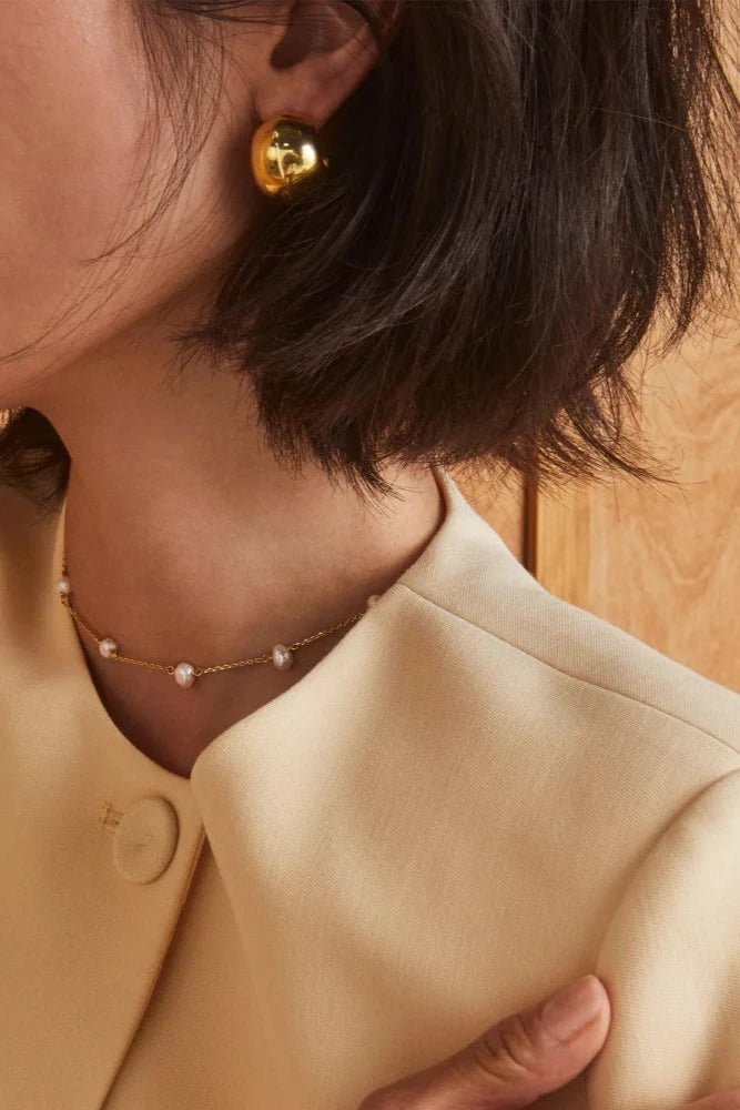 Kaitlin Gold Hoop Earrings