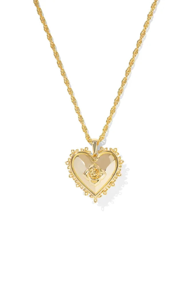 Mallory Rose Gold Locket Short Pendant Necklace