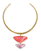 Margot Statement Necklace - Gold Pink Mix