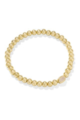 Mini Elaina Gold Stretch Bracelet - Iridescent Drusy