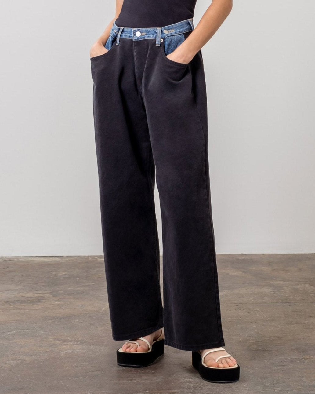 Two Tone Black Jeans