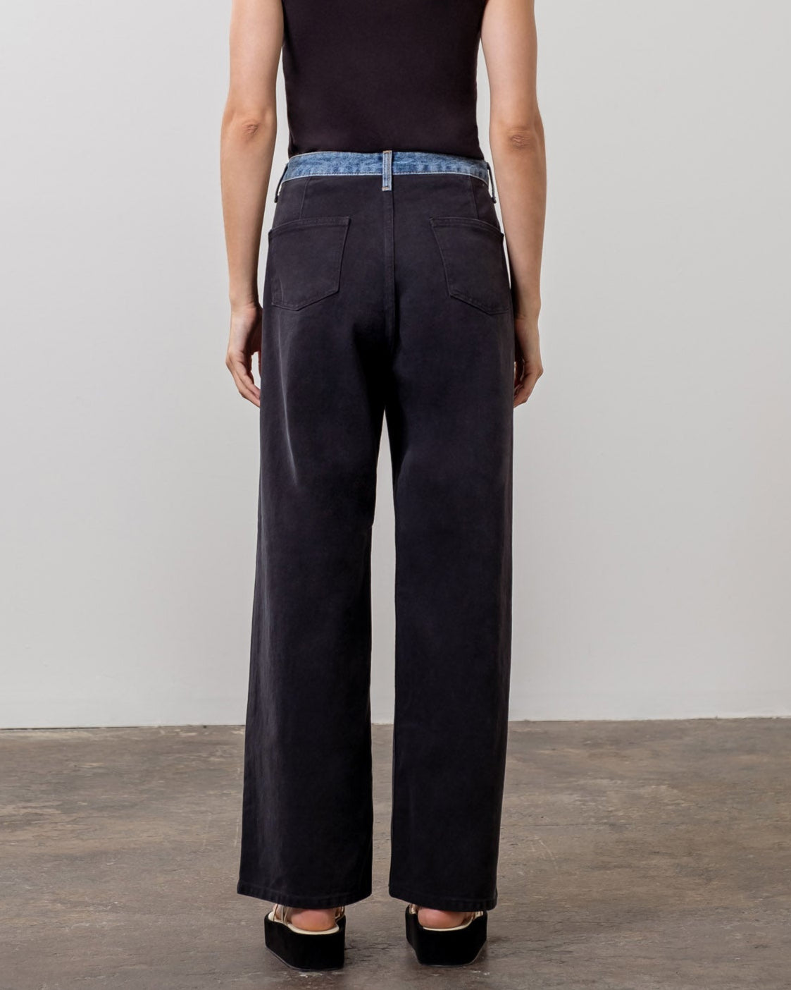 Two Tone Black Jeans