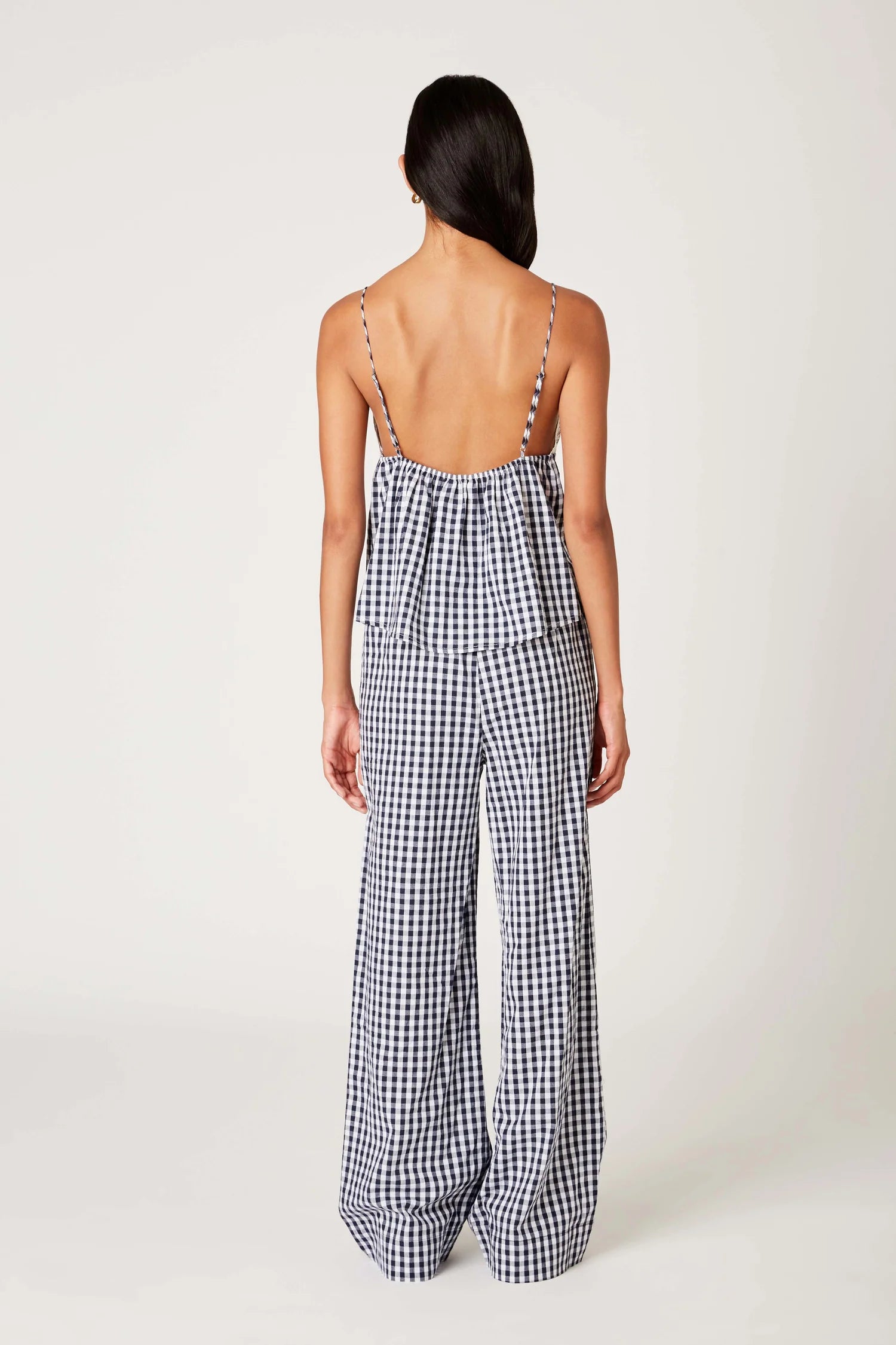 Khonny Gingham Pants - Navy