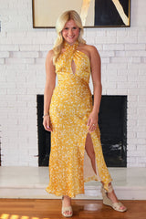 Marissa Midi Dress - Marigold Floral