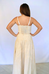 Two-Tone Stripe Spaghetti Strap Top