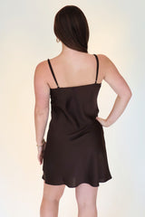 Gisele Satin Mini Dress