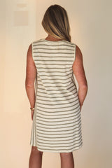 Ana Shell Striped Dress
