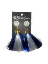 Jumbo Shimmer Tassel Earrings